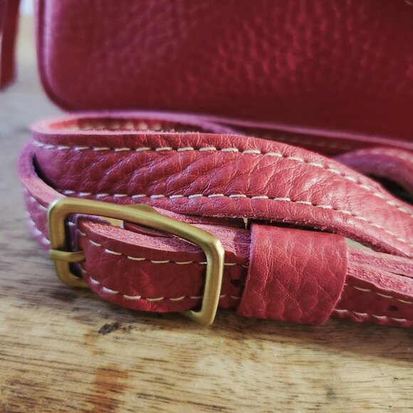 Portland Leather Large Camera Bag Sugar Super Soft Slouchy Pebbled - Picture 6 of 8